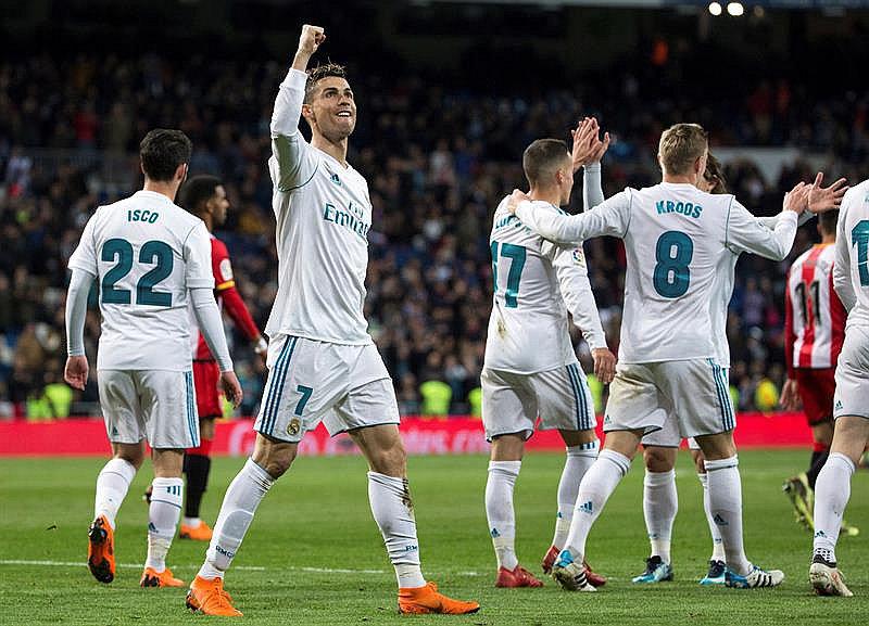 ​Cristiano Ronaldo se luce con 4 tantos en goleada del Real Madrid