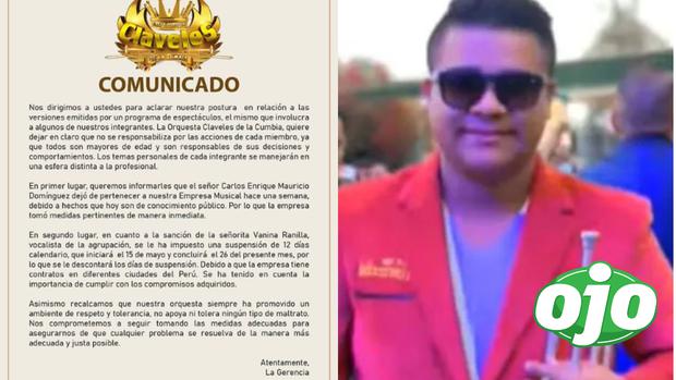 Mauricio Domínguez es retirado de 'Los Claveles de la Cumbia'