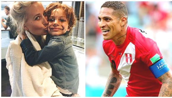 Ex pareja de Paolo Guerrero celebró junto a su hijo su primer gol en un mundial (VIDEO)