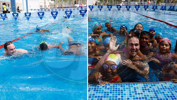 George Forsyth celebra que piscina municipal fue declarada saludable (FOTOS)