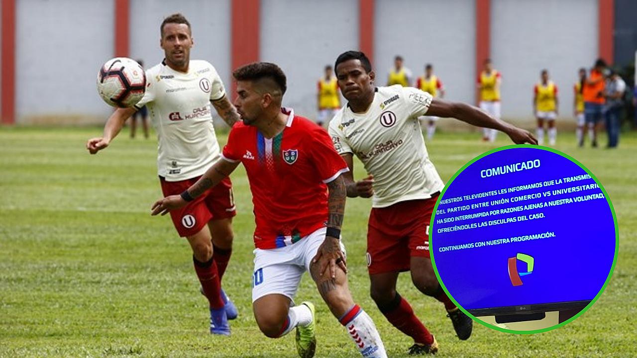 Universitario vs Unión Comercio fue cancelado abruptamente en Panamericana TV 