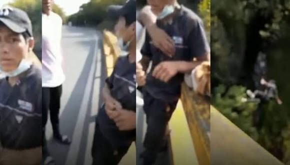 Encuentran cadáver de Silvano Oblitas que fue lanzado desde un puente en Colombia (Foto: captura de pantalla)