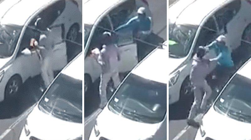 Extranjero golpea a taxista: Sería una nueva modalidad de robo | VIDEO 