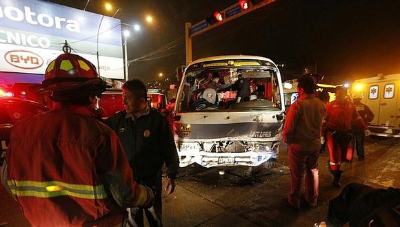 ​Chosicano se pasó luz roja y dejó 13 heridos en Ate (VIDEO)