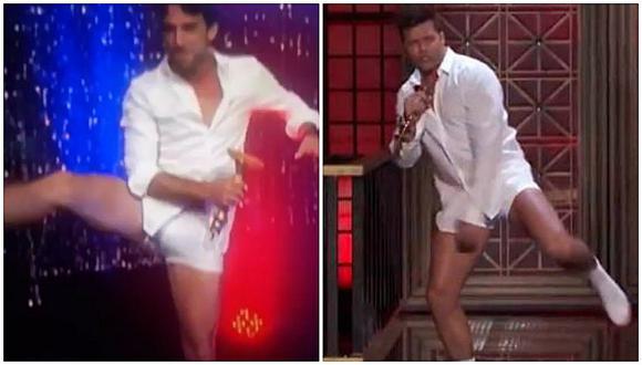 Antonio Pavón quiso imitar a Ricky Martin en calzoncillos pero todo le salió mal (VIDEO)