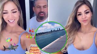 Sheyla Rojas adelanta luna de miel y celebra su cumpleaños en romántico viaje (VIDEO)