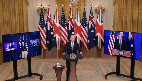 Presidente de Estados Unidos, Joe Biden, va por la alianza con Australia y Gran Bretaña frente a China, y golpea a Europa.