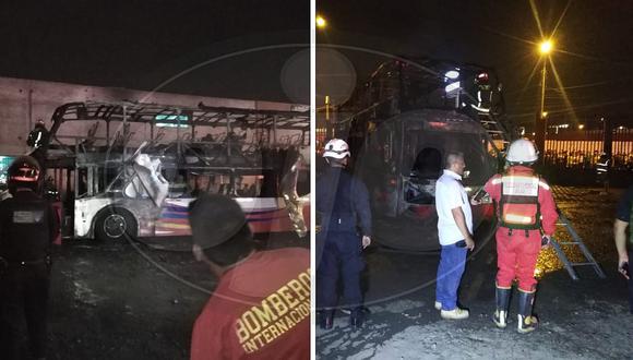 Bus se incendia en Fiori dejando 20 fallecidos y 7 heridos (FOTOS Y VIDEOS)