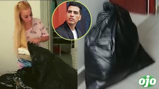 Dalia Durán se arrebata y bota a la basura la ropa de John Kelvin: “¡Lárgate de mi casa!” | VIDEO