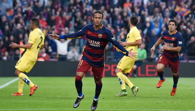 Neymar vs. Villarreal. Temporada 2015-16. (Foto: AFP)