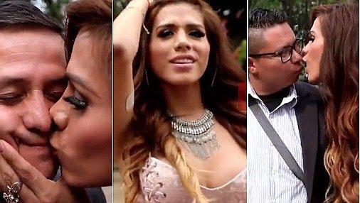 Besan a guapa modelo sin imaginar que ocultaría un secreto (VIDEO)