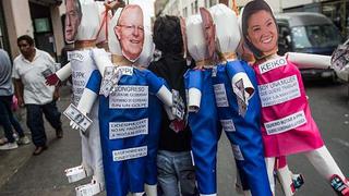 Se venden piñatas con fotos de PPK, Keiko y Alberto Fujimori 