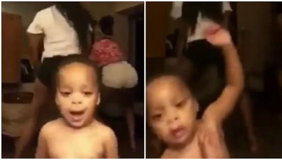 YouTube: tierno bebé interrumpe sensual baile y es la sensación en redes (VIDEO)
