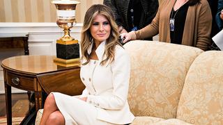 Melania Trump vistió exclusivo diseño para presentación navideña