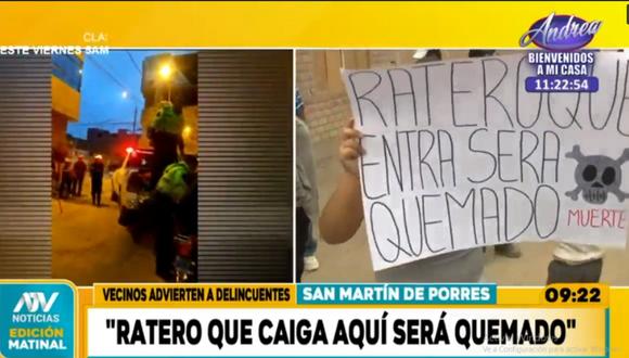 Ciudadanos están desesperados por la ola de inseguridad. Foto: ATV Noticias