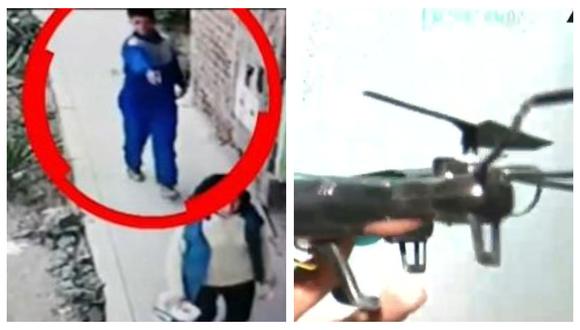 Sujeto usó un drone junto a otros cómplices para realizar el seguimiento a su víctima por cuatro días. (Captura: ATV Noticias)