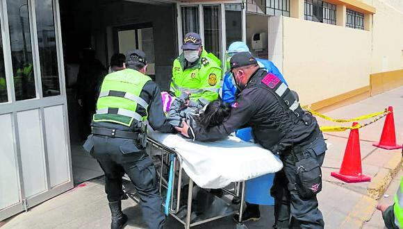 Junín: la madre fue trasladada al hospital El Carmen en un patrullero del Serenazgo de El Tambo. (Foto: GEC)