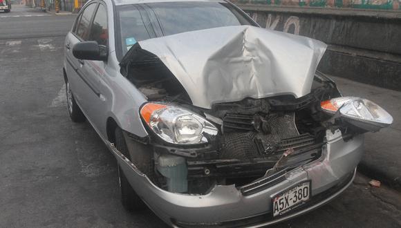 Accidente vehicular deja una herido en La Victoria 
