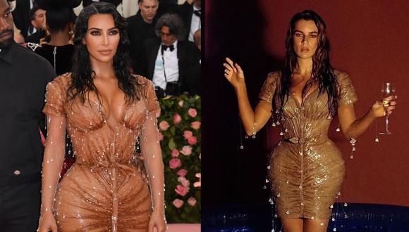 Kim Kardashian celebra a diseñadora que recreó el vestido que usó en la gala del Met de 2019. (Foto: AFP/Instagram)