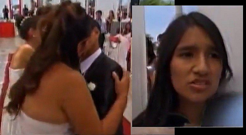 Chimbote: Mujer, con su bebé en brazos, irrumpe matrimonio para evitar que su ex se case (VIDEO)