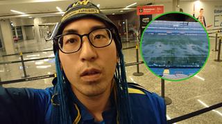 Japonés fanático de Boca viajó a Argentina para la final y ahora se la perderá