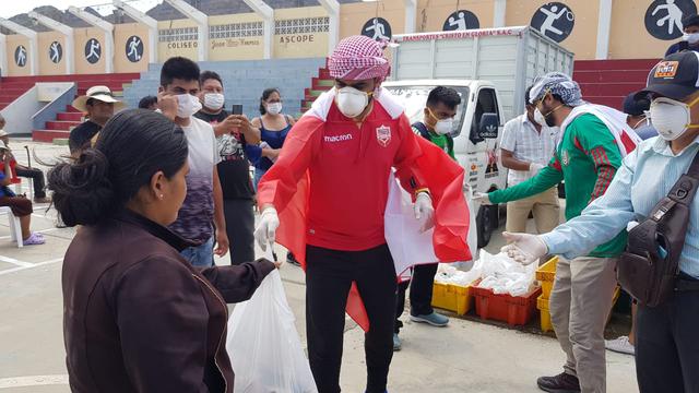 Trujillo: árabe y mexicano llevaron ayuda para la población de Ascope. (Foto: GEC)