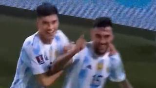 Argentina ya lo gana: Nicolás González marcó el 1-0 de sobre Venezuela | VIDEO