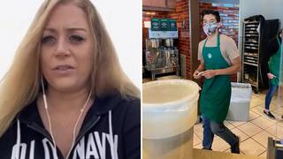 Mujer que se negó a usar mascarilla en Starbucks ahora demanda a barista que no quiso atenderla│VIDEO