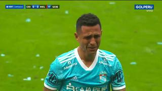 Yoshimar Yotún no pudo más y salió llorando de la cancha por lesión (VIDEO)