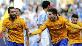 Barcelona sufre, pero un gol de Messi derrota 2-1 de visita al Málaga 