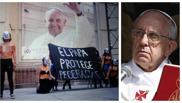 ​Papa Francisco aún no llega, pero ya se hacen manifestaciones en su contra