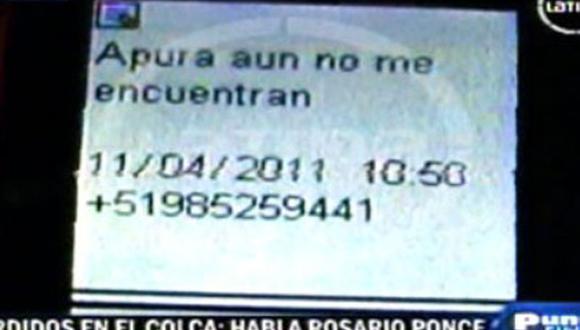 Padres de Rosario Ponce reciben incómodos mensajes de texto 