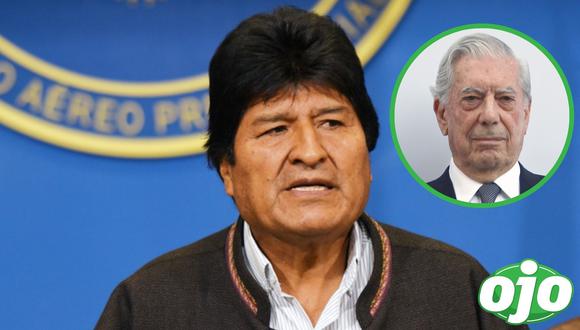 Evo Morales arremete contra Mario Vargas Llosa. Foto: (redes sociales).