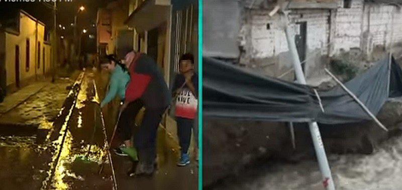 Familias de Chosica son evacuadas tras crecida del río Rímac (VIDEOS)