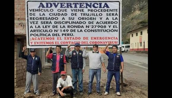 La Libertad: Ronderos de Huamachuco impiden ingreso de trujillanos para evitar contagios de COVID-19