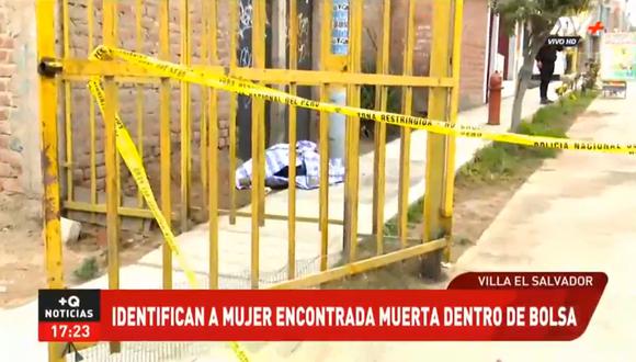 Como Jhailene Widaliz Romero Ambicho (22) fue identificada el cadáver abandonado dentro de una bolsa de rafia en Villa El Salvador. (Captura de ATV Más)