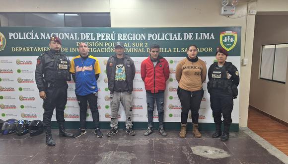 Dos colombianos y dos venezolanos detenidos.