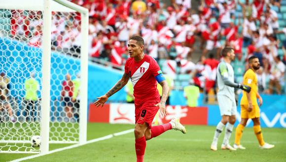 Paolo Guerrero jugó los 3 partidos de la selección peruana en el Mundial de Rusia 2018, anotando un gol en el triunfo 2-0 sobre la Selección de Australia. (Foto GEC Archivo)