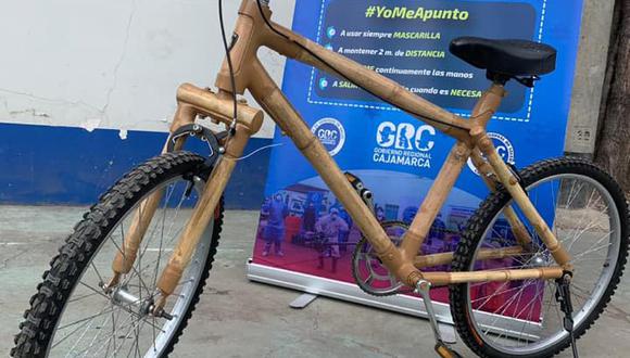 Cajamarca: presentan bicicleta de bambú como vehículo de transporte alternativo (Foto difusión).