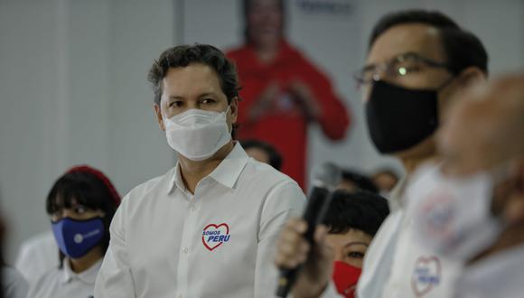 Daniel Salaverry y Martín Vizcarra presentan listas de Somos Perú (Foto: Miguel Yovera/El Comercio)
