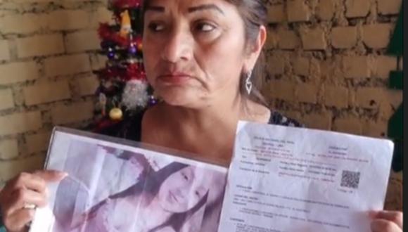 Rosa Calixto pide a las autoridades la captura del agresor de su hija.