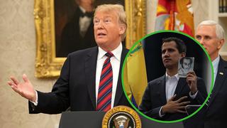 Donald Trump reconoce a Juan Guaidó como presidente interino de Venezuela 