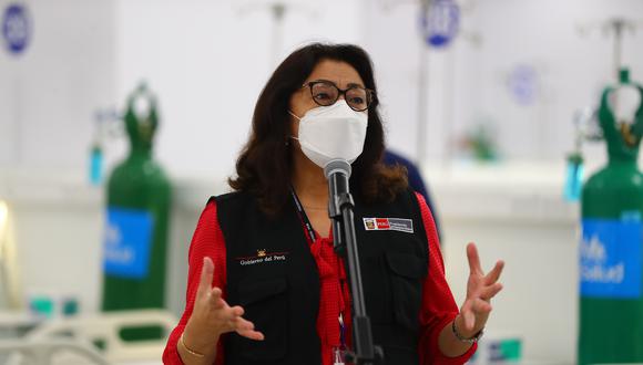 La presidenta del Consejo de Ministros, Violeta Bermúdez, sostuvo que se investiga la pérdida de 17 vacunas Pfizer en la región Arequipa.  (Foto: Archivo de GEC)
