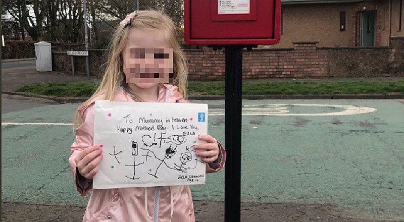 Niña le escribe carta a su mamá muerta y recibe inesperada respuesta