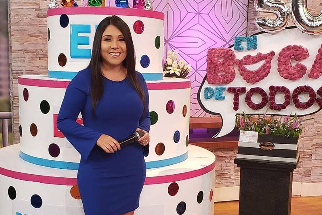 La animadora de 'En boca de todos' recibió el total apoyo de sus compañeros. (Créditos: Facebook)