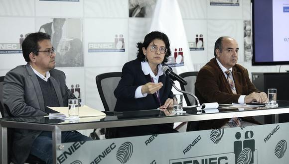 Carmen Velarde, jefa del Reniec, respondió por la falsa muerte de Segundo Sánchez Sánchez. (Foto: GEC)