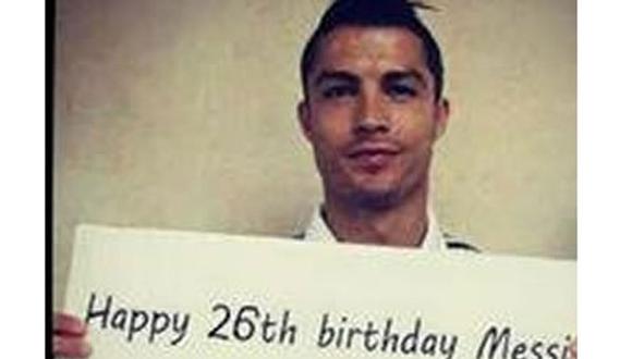 Cristiano Ronaldo publica graciosa foto por el cumpleaños de Lionel Messi 