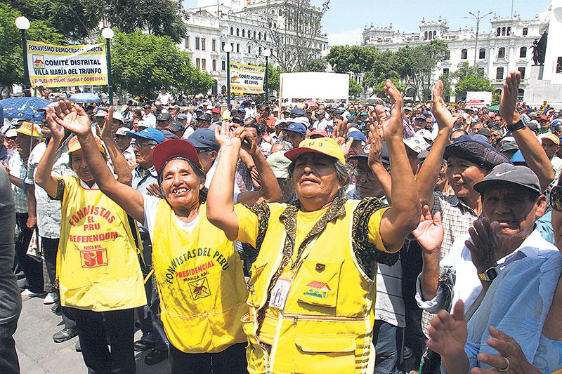 Fonavi primero para viejitos y en efectivo 