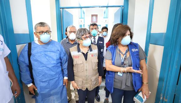 Chiclayo: Ministra de Cultura, Sonia Guillén, supervisó la implementación del plan y protocolo de atención del coronavirus en hospitales. (Foto: Ministerio de Cultura)
