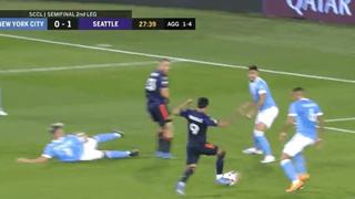 Callens no pudo: gol de Raúl Ruidíaz en el Seattle Sounders vs. New York City | VIDEO